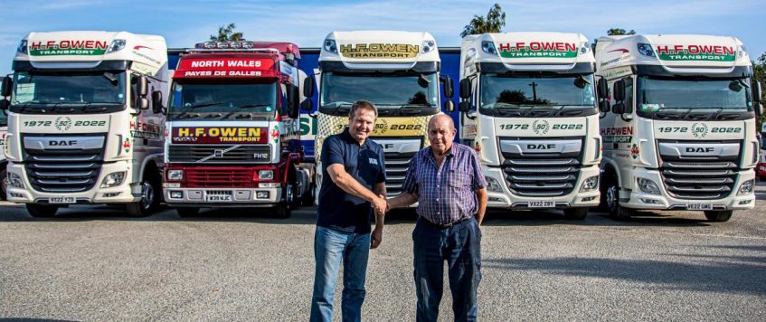 Gold truck helps Caernarfon transport company celebrate 50 years